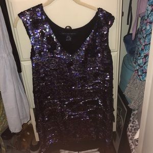 Sparkly purple French Connection dress